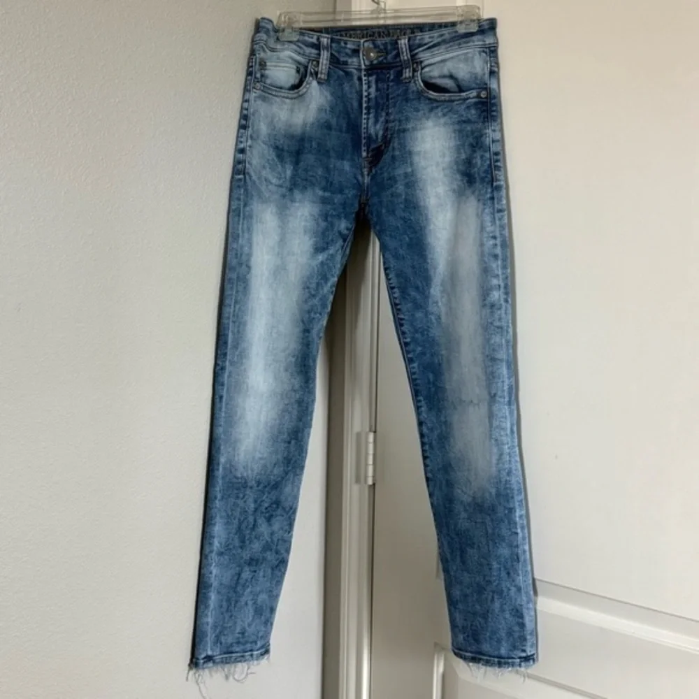 American Eagle Outfitters Mens Slim Skinny Jeans Blue Stretch Pocket 29 x 30 - Picture 3 of 6